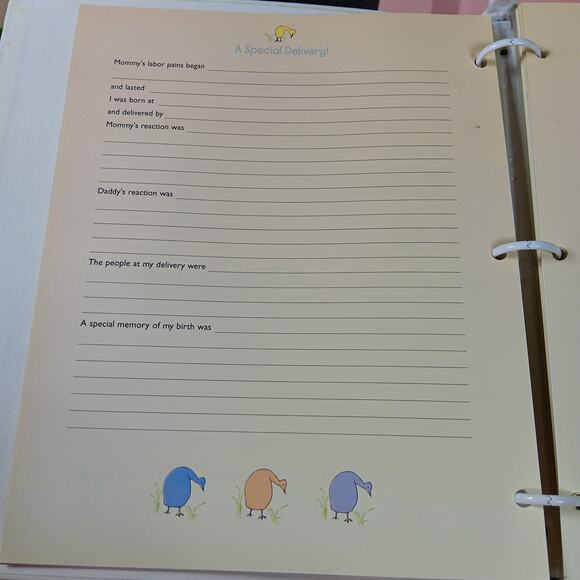 Vintage Carter's Baby Book (binder) "One Special Baby" NWOT - Picture 5 of 12